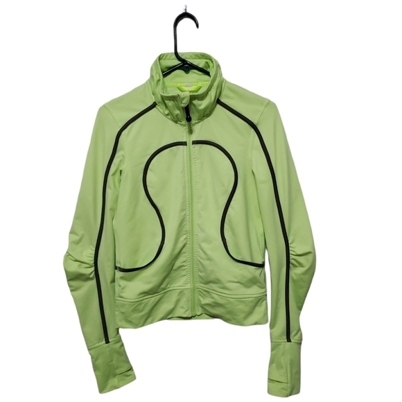 LULULEMON lime-green Neon Jacket, Size 4 - Picture 5 of 13